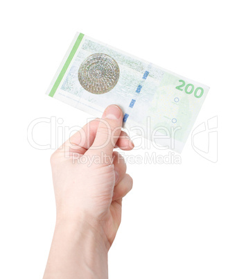 A note of 200 Danish kroner