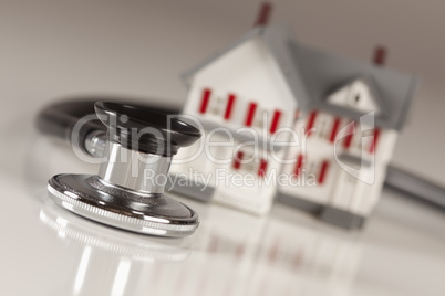 Stethoscope with Small Model Home