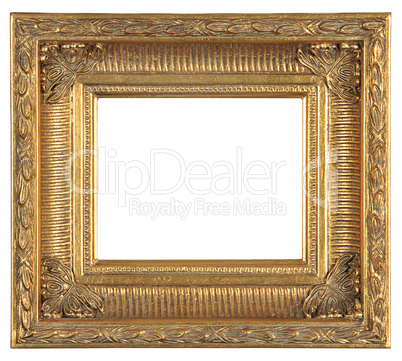 isolated decorative bronze frame