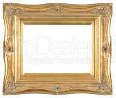 isolated decorative bronze frame