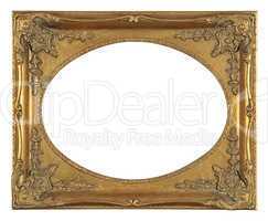 isolated decorative bronze frame