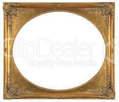 isolated decorative bronze frame