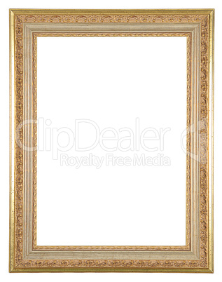 isolated decorative wooden frame