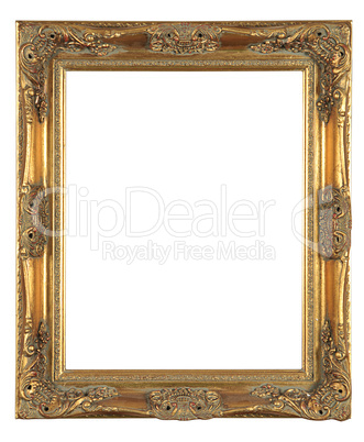 isolated decorative bronze frame