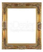 isolated decorative bronze frame