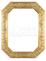 isolated decorative bronze frame