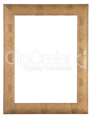 isolated leather frame