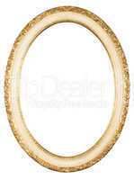 isolated oval frame