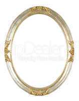 isolated oval frame