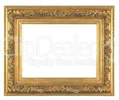 isolated decorative bronze frame