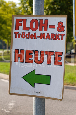 Floh und Trödelmarkt Plakat