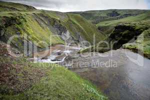 Iceland mountain river