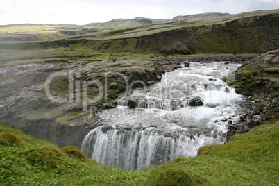 Iceland waterfall