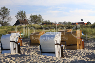 Strandkörbe am Strand von Wustrow