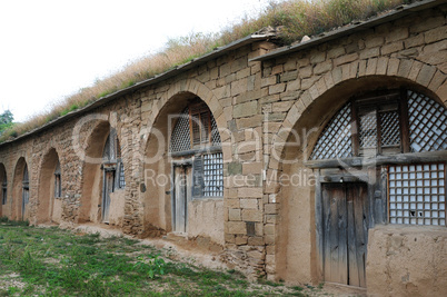 Cave dwellings in northwest China