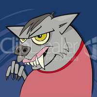 cartoon werewolf