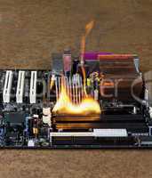burning computer main board