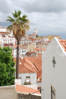 Blick über Lissabon, Portugal