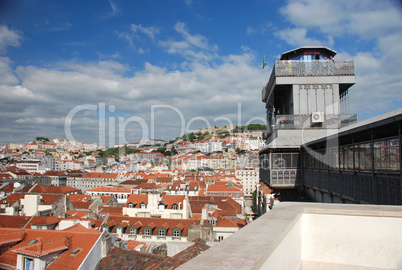 Blick über Lissabon, Portugal