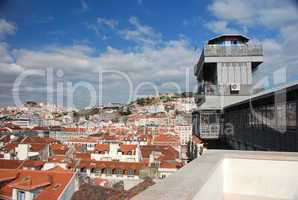 Blick über Lissabon, Portugal