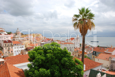 Blick über Lissabon, Portugal