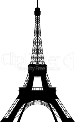 Eiffel tower silhouette