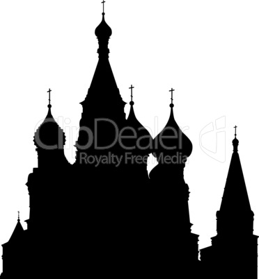 St. Basil's Cathedral silhouette