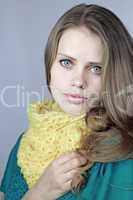 girl in a yellow scarf