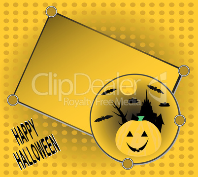 Halloween invitation for your party card vector
