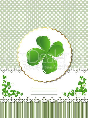 Decorative Saint Patrick card