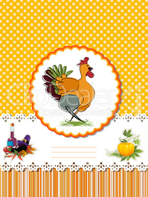 Decorative Thanksgiving Day card