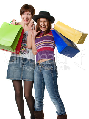 girls with purchases