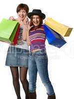 girls with purchases