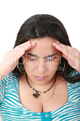 suffering from pain - young woman with headache