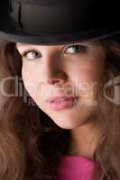 beautiful girl  in hat