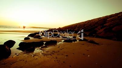 Timelapse Sunset on the beach