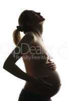 pregnant woman silhouette