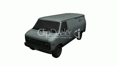 Rotation of 3D truck.automobile,shipping,transportation,freight,cargo,vehicle,highway,