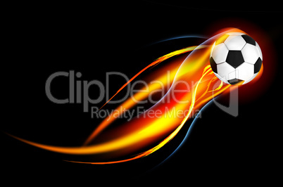 Soccer Ball on Fire