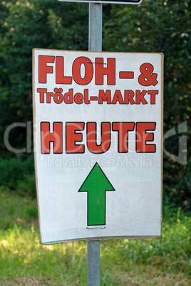 Floh und Trödelmarkt Plakat