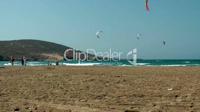 Windsurfing on Thef Prassonissi beach