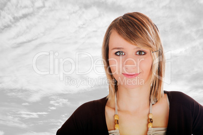 Portrait einer jungen blonden Frau