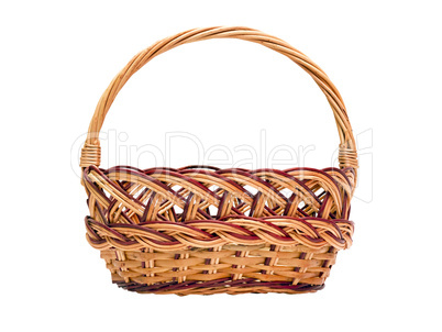 wickerwork basket with handle