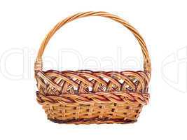 wickerwork basket with handle