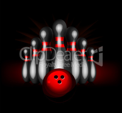 Bowling vector illustration