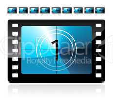 Film countdown from 1 to 9