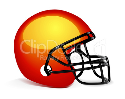 Football Helmet on white