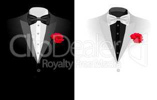 vector black business suit