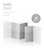 folded blank menu for your design