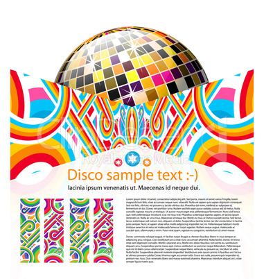 abstract disco background